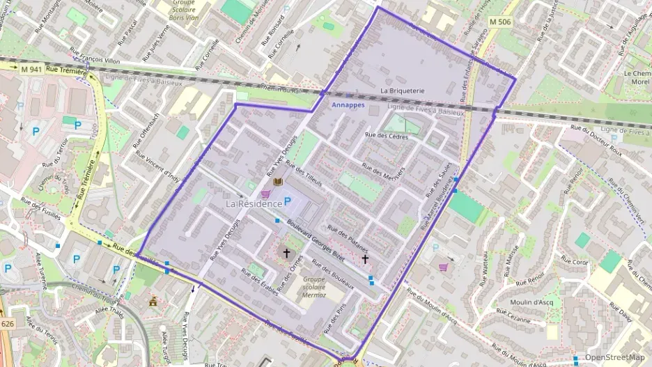 Appartement 75 m² trois pièces à vendre à Villeneuve-d`Ascq