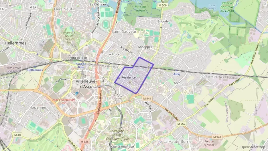 Appartement 75 m² trois pièces à vendre à Villeneuve-d`Ascq