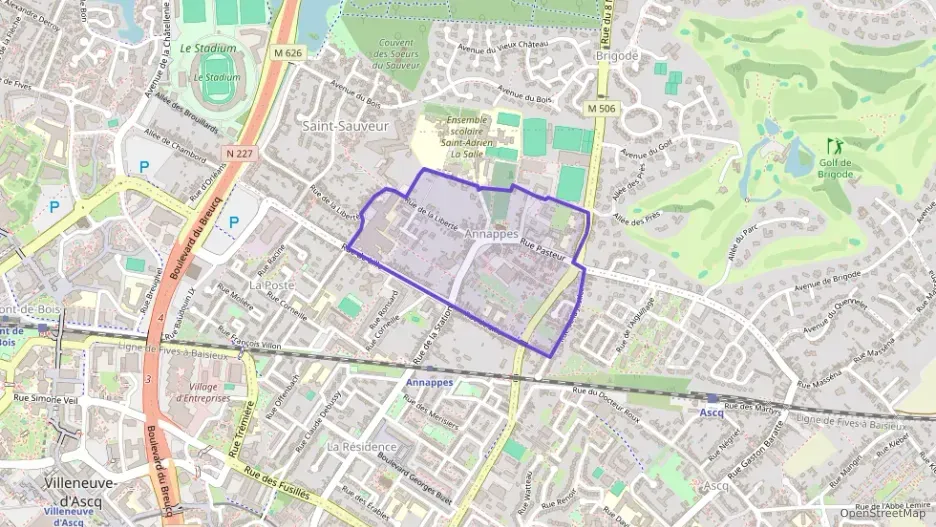 Appartement 48 m² deux pieces à vendre à Villeneuve-d`Ascq