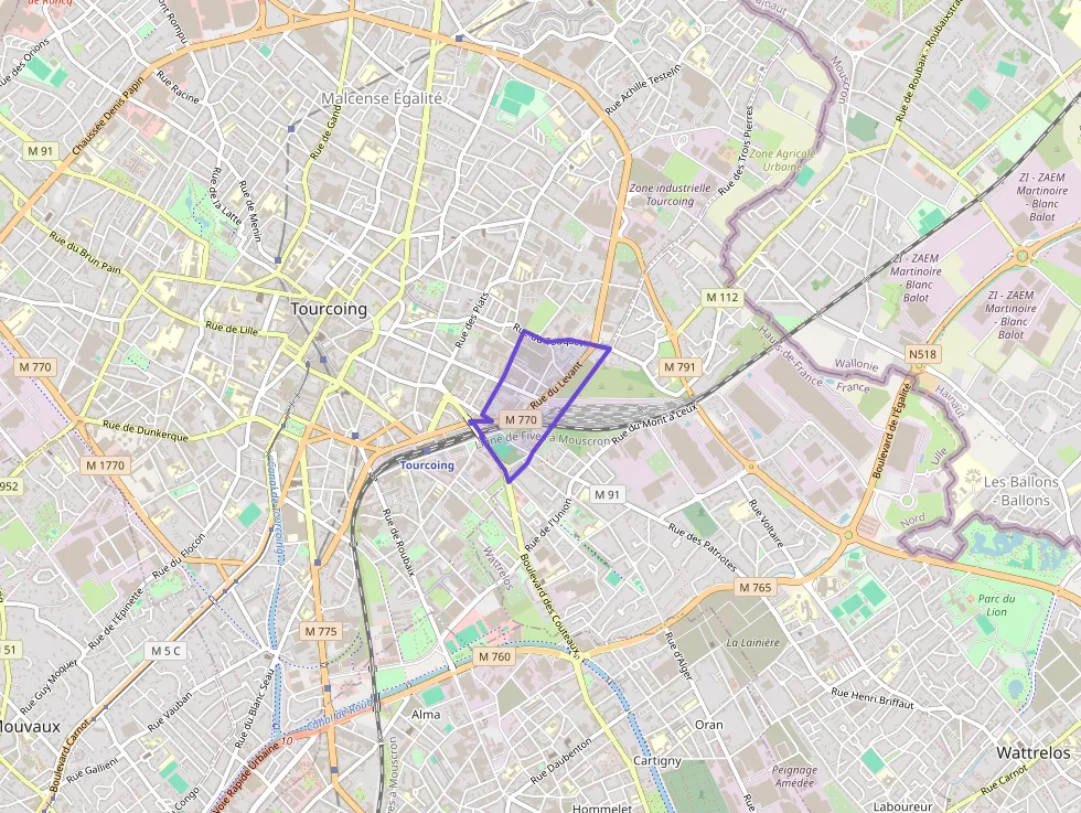 Appartement 100 m² trois pièces à vendre à Tourcoing