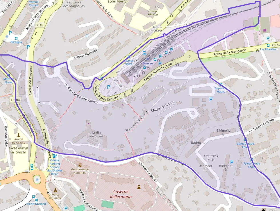 Appartement 60 m² quatre pièces à vendre à Grasse