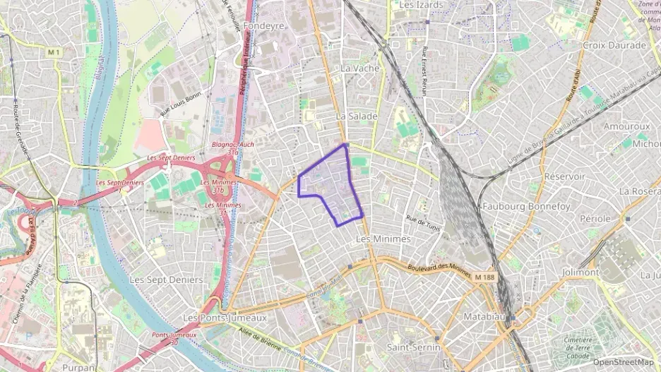 Appartement 60 m² quatre pièces à vendre à Toulouse