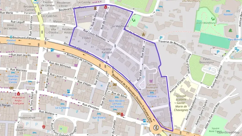 Appartement 71 m² trois pièces à vendre à Cannes