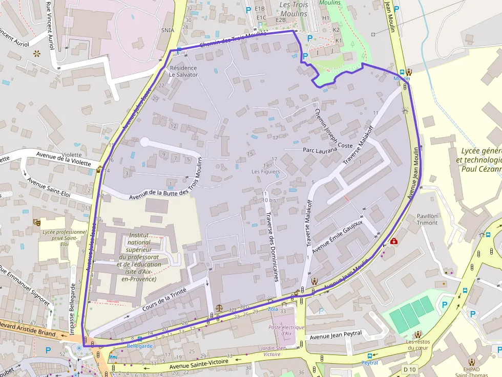 Appartement 72 m² trois pièces à vendre à Aix-en-Provence