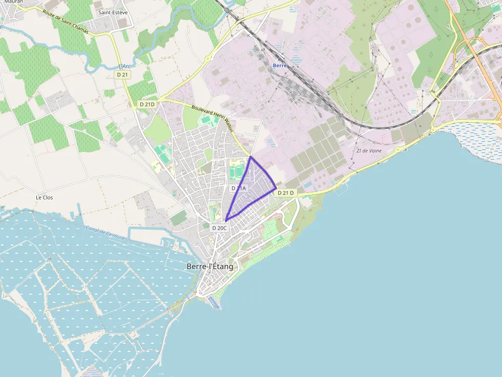 Appartement 59 m² deux pieces à vendre à Berre-l`Étang