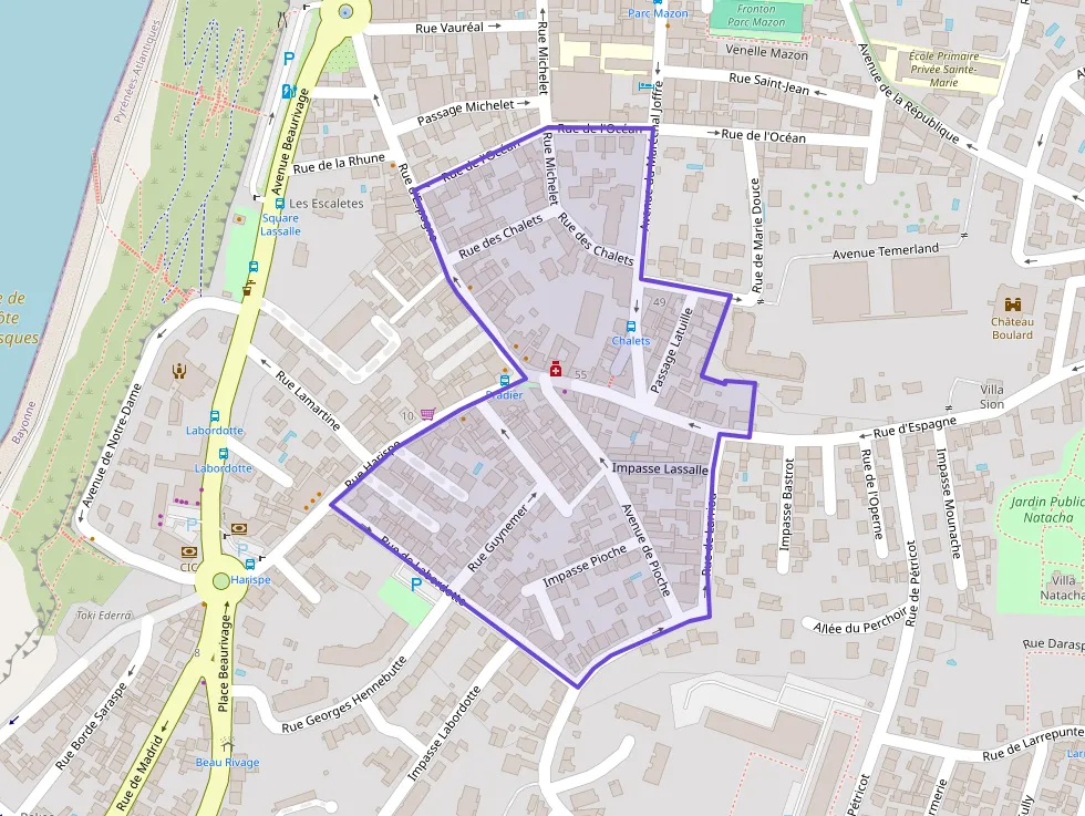 Appartement 56 m² trois pièces à vendre à Biarritz