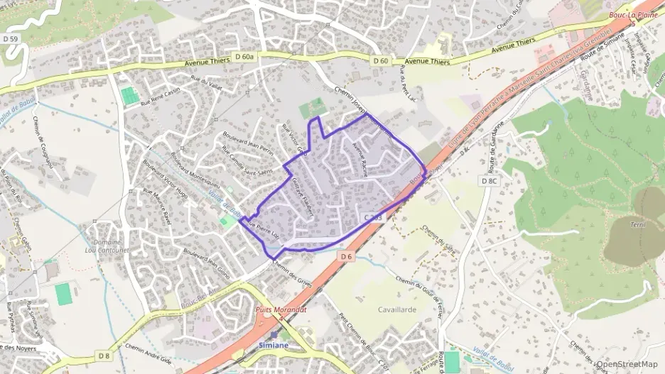 Appartement 59 m² trois pièces à vendre à Bouc-Bel-Air