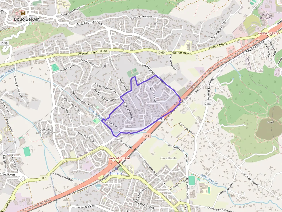 Appartement 63 m² trois pièces à vendre à Bouc-Bel-Air