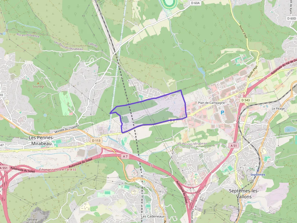 Appartement 65 m² trois pièces à vendre à Les Pennes-Mirabeau