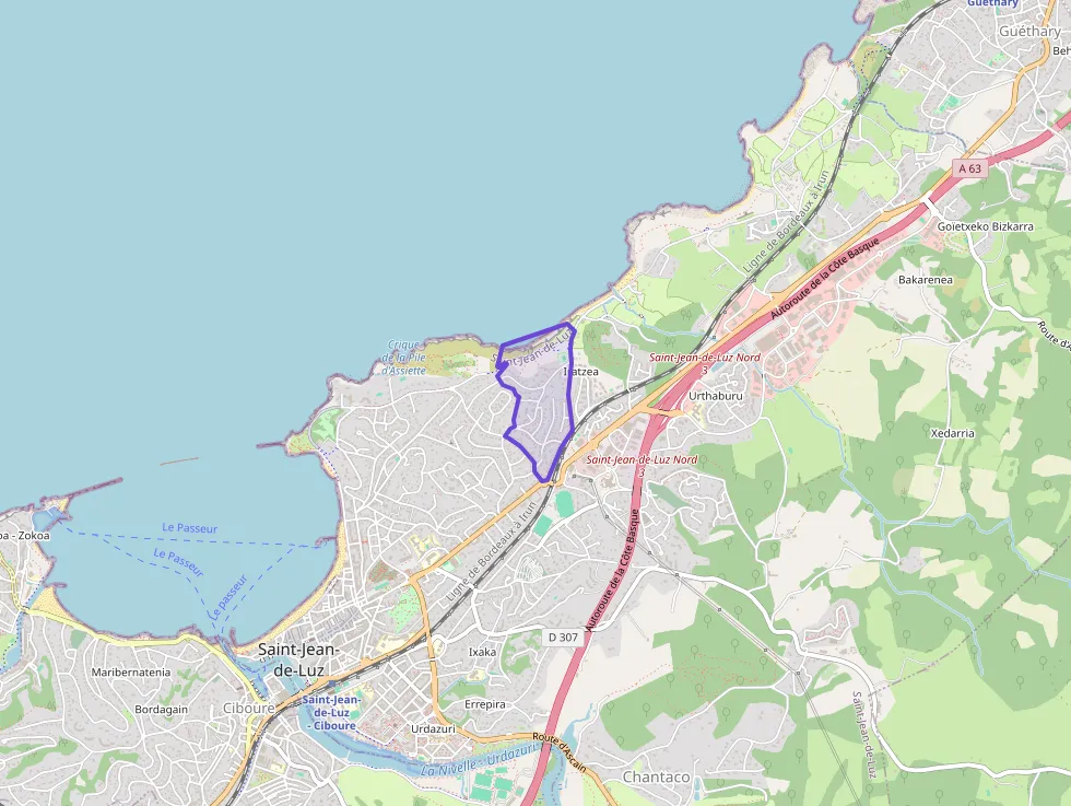 Appartement 62 m² trois pièces à vendre à Saint-Jean-de-Luz