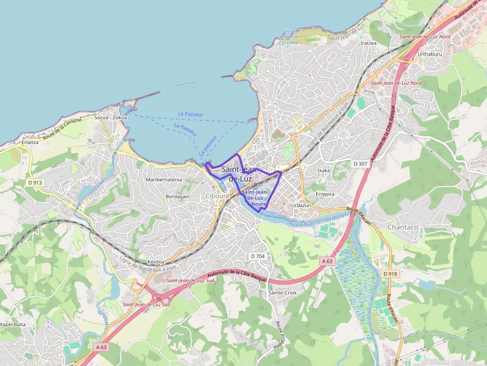 Appartement 60 m² deux pieces à vendre à Saint-Jean-de-Luz