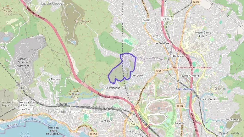Appartement 70 m² deux pieces à vendre à Marseille 15e Arrondissement