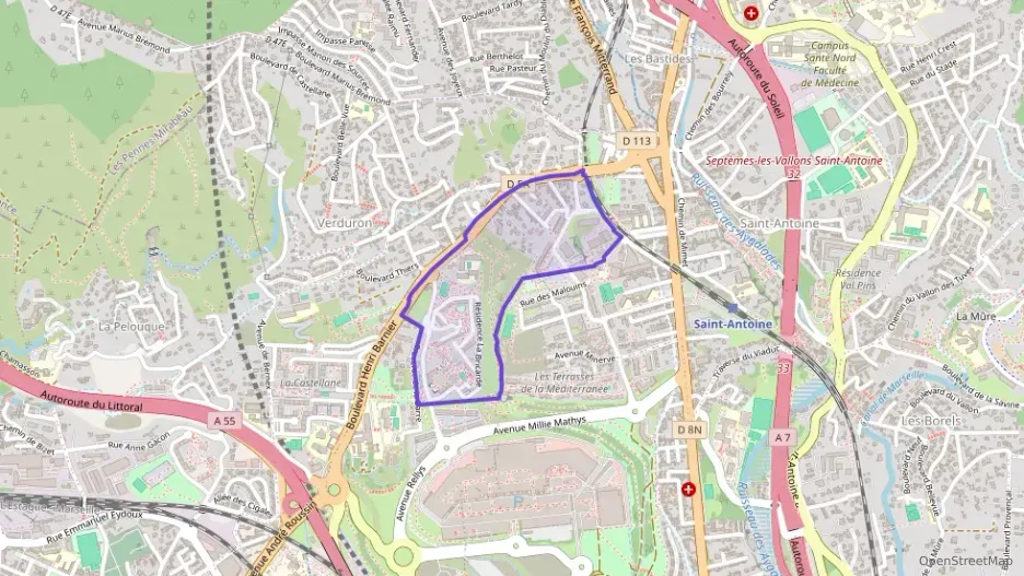 Appartement 53 m² deux pieces à vendre à Marseille 15e Arrondissement