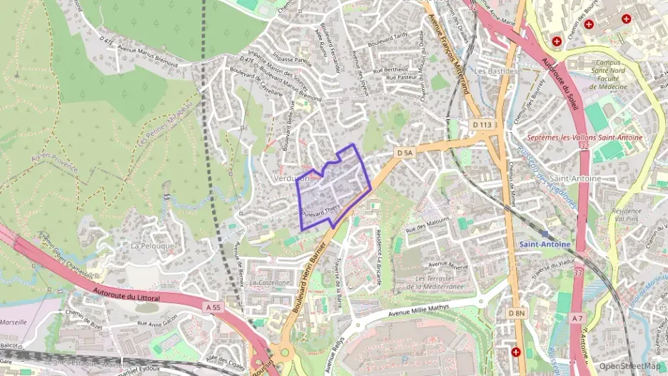 Appartement 65 m² trois pièces à vendre à Marseille 15e Arrondissement