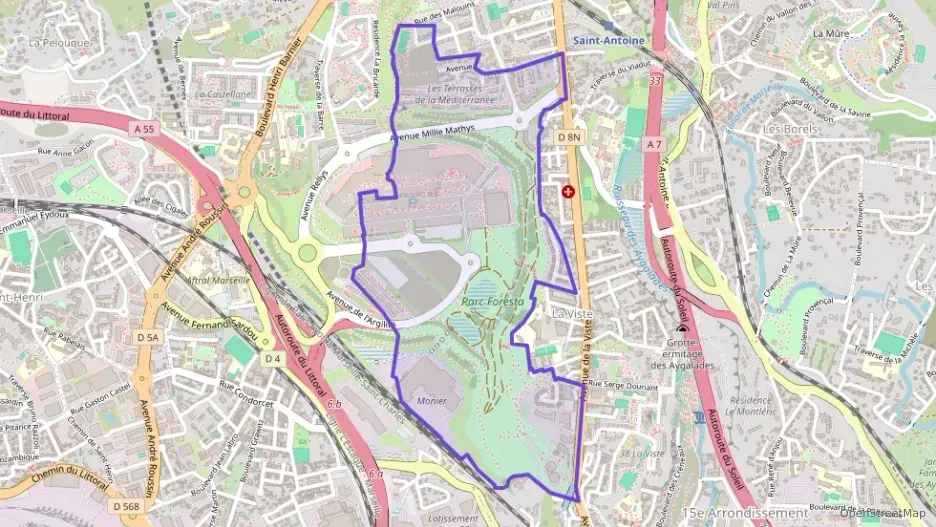 Appartement 61 m² trois pièces à vendre à Marseille 15e Arrondissement