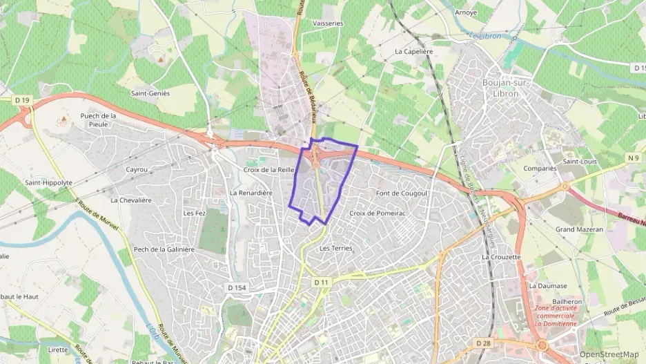 Appartement 60 m² trois pièces à vendre à Béziers