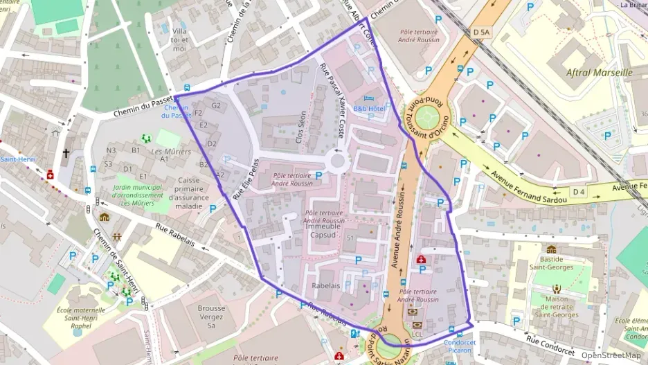 Appartement 45 m² deux pieces à vendre à Marseille 16e Arrondissement