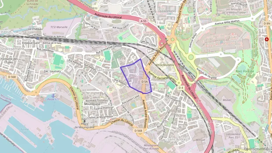 Appartement 45 m² deux pieces à vendre à Marseille 16e Arrondissement