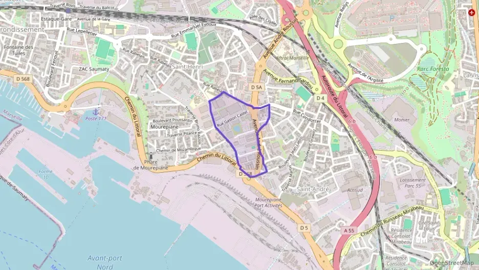 Appartement 55 m² trois pièces à vendre à Marseille 16e Arrondissement