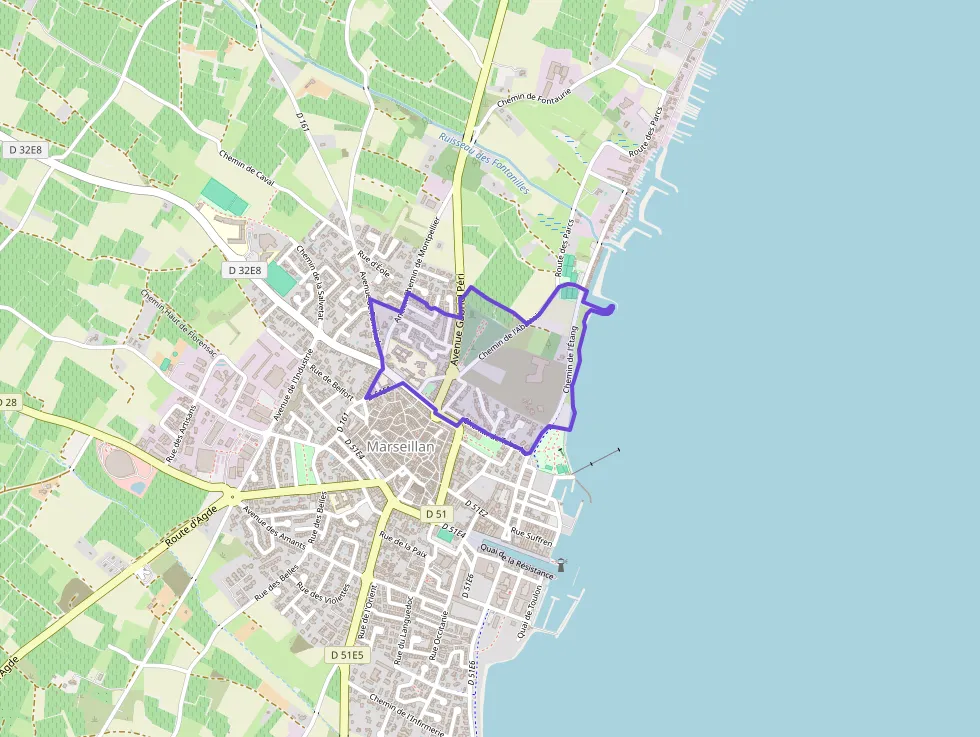 Appartement 59 m² trois pièces à vendre à Marseillan