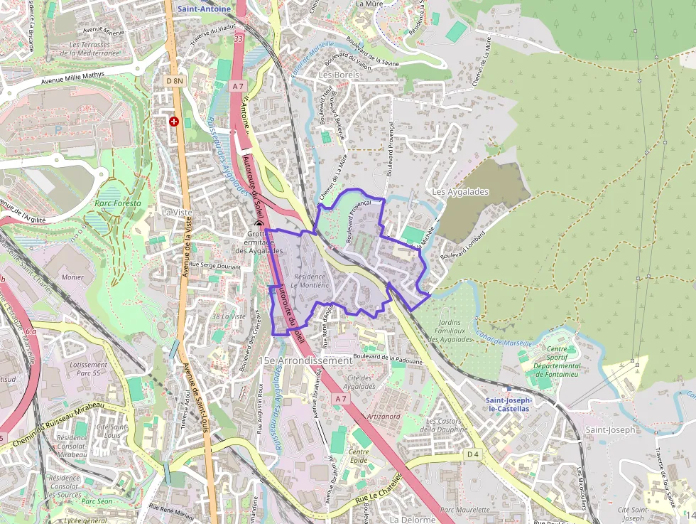 Appartement 50 m² deux pieces à vendre à Marseille 15e Arrondissement