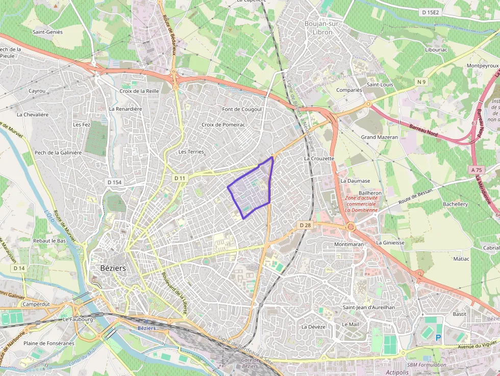 Appartement 61 m² trois pièces à vendre à Béziers