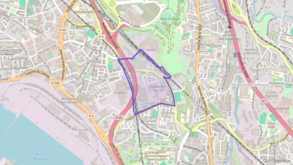 Appartement 61 m² trois pièces à vendre à Marseille 16e Arrondissement