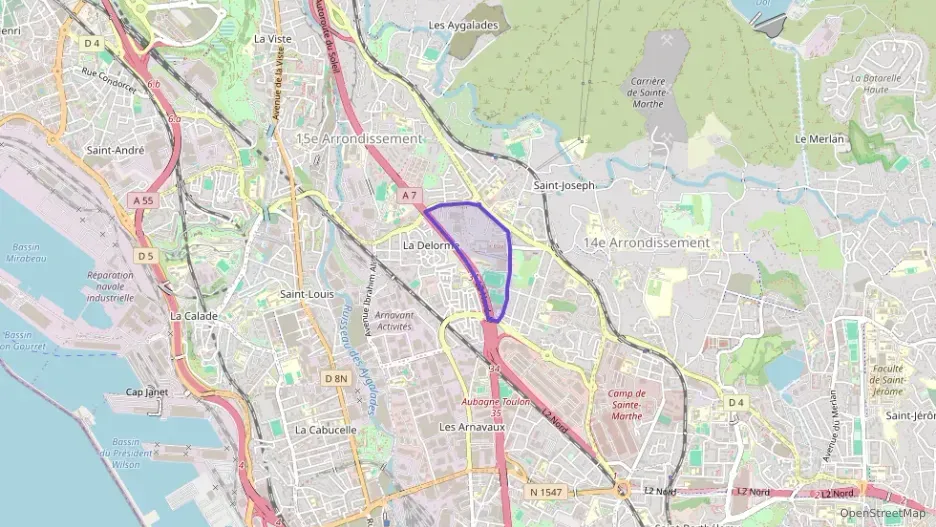 Appartement 50 m² trois pièces à vendre à Marseille 15e Arrondissement Appartement 50 m² trois pièces à vendre à Marseille 15e Arrondissement