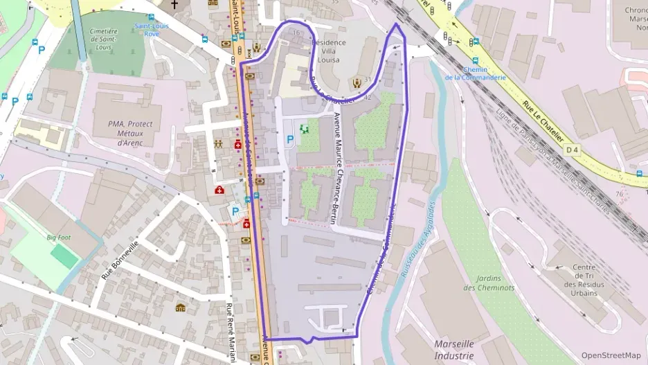 Appartement 43 m² trois pièces à vendre à Marseille 15e Arrondissement