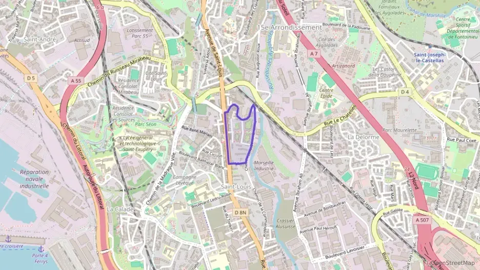 Appartement 43 m² trois pièces à vendre à Marseille 15e Arrondissement