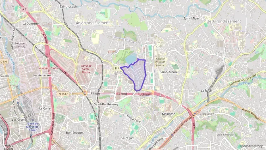 Appartement 55 m² trois pièces à vendre à Marseille 14e Arrondissement