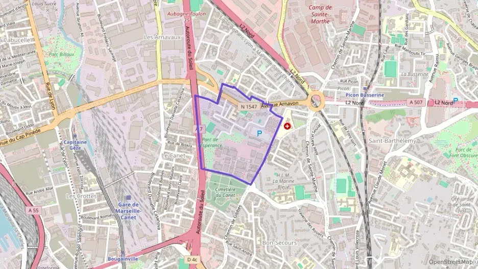 Appartement 61 m² quatre pièces à vendre à Marseille 14e Arrondissement