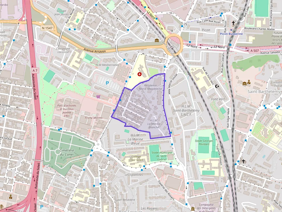 Appartement 42 m² deux pieces à vendre à Marseille 14e Arrondissement