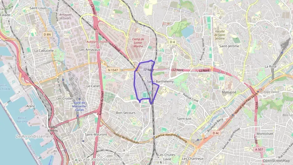 Appartement 76 m² cinq pièces à vendre à Marseille 14e Arrondissement Appartement 76 m² cinq pièces à vendre à Marseille 14e Arrondissement