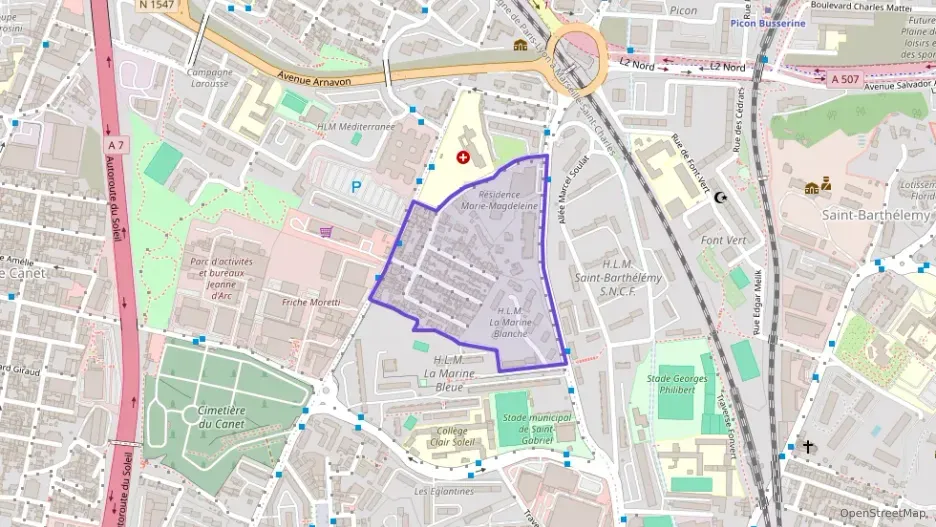 Appartement 50 m² trois pièces à vendre à Marseille 14e Arrondissement