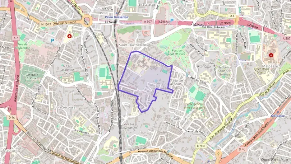 Appartement 43 m² deux pieces à vendre à Marseille 14e Arrondissement