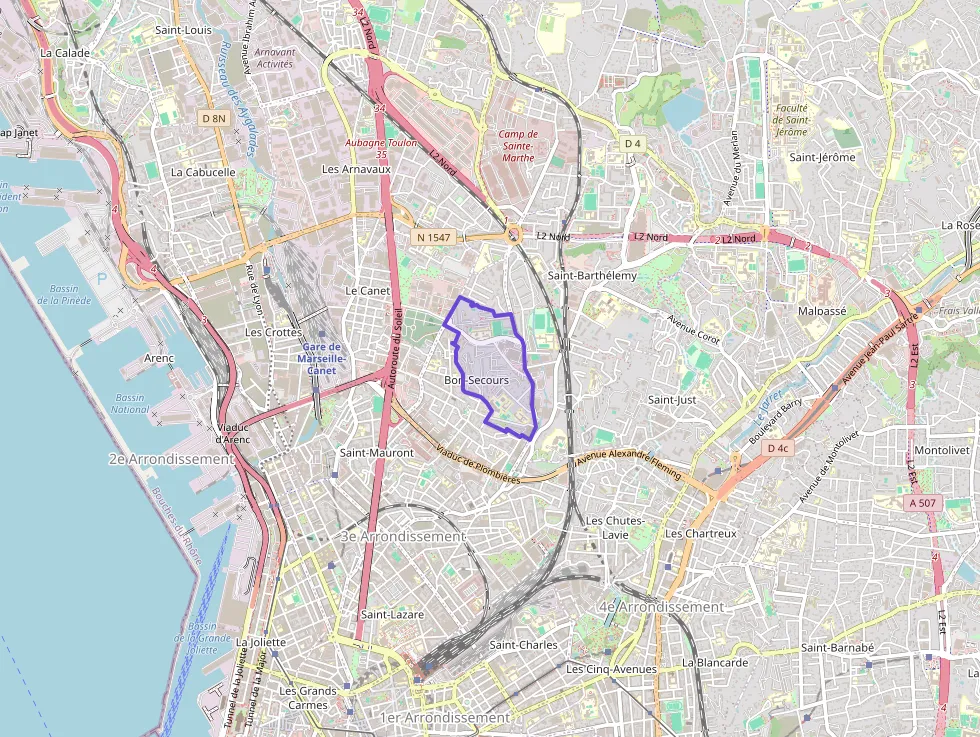 Appartement 60 m² trois pièces à vendre à Marseille 14e Arrondissement