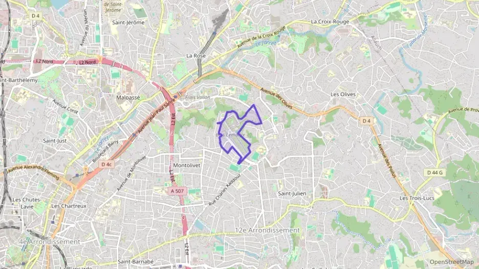 Appartement 44 m² deux pieces à vendre à Marseille 12e Arrondissement Appartement 44 m² deux pieces à vendre à Marseille 12e Arrondissement
