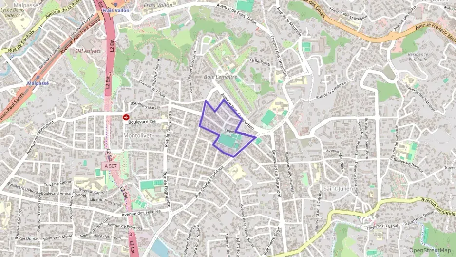 Appartement 56 m² deux pieces à vendre à Marseille 12e Arrondissement