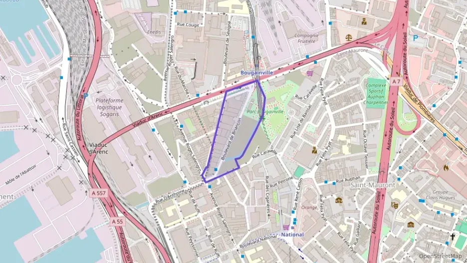 Appartement 58 m² trois pièces à vendre à Marseille 3e Arrondissement Appartement 58 m² trois pièces à vendre à Marseille 3e Arrondissement