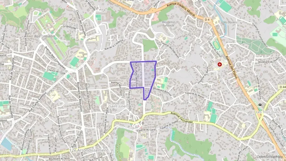 Appartement 59 m² trois pièces à vendre à Marseille 12e Arrondissement