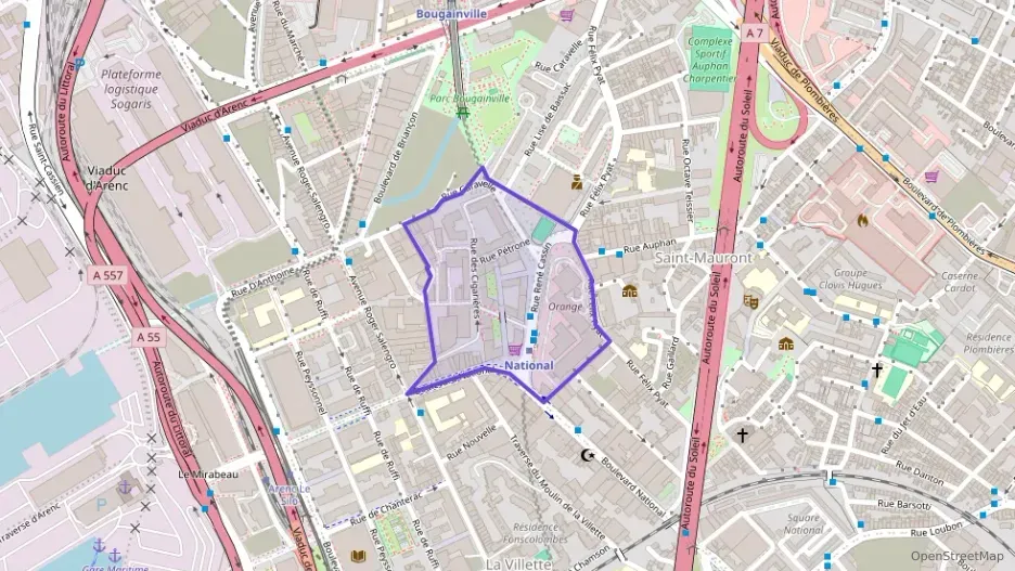 Appartement 44 m² deux pieces à vendre à Marseille 3e Arrondissement