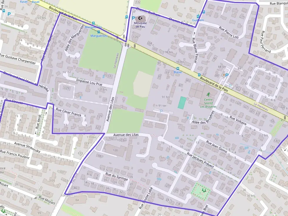 Appartement 58 m² trois pièces à vendre à Pau