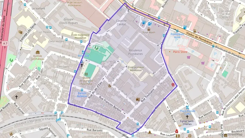 Appartement 64 m² quatre pièces à vendre à Marseille 3e Arrondissement