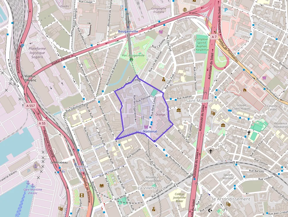 Appartement 37 m² deux pieces à vendre à Marseille 3e Arrondissement