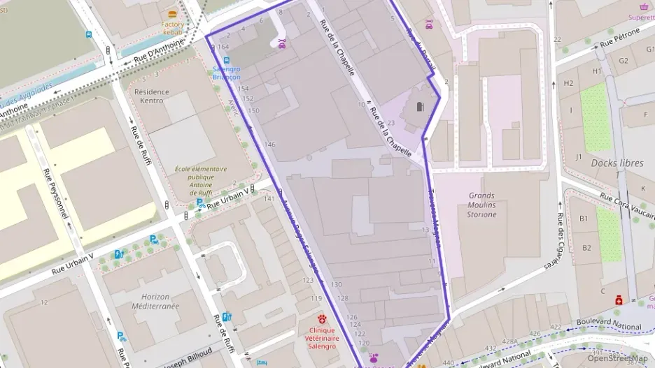 Appartement 51 m² trois pièces à vendre à Marseille 3e Arrondissement