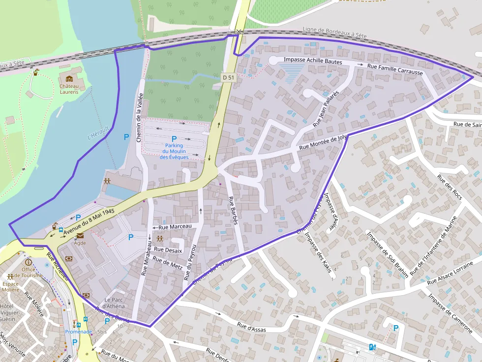 Appartement 58 m² trois pièces à vendre à Agde