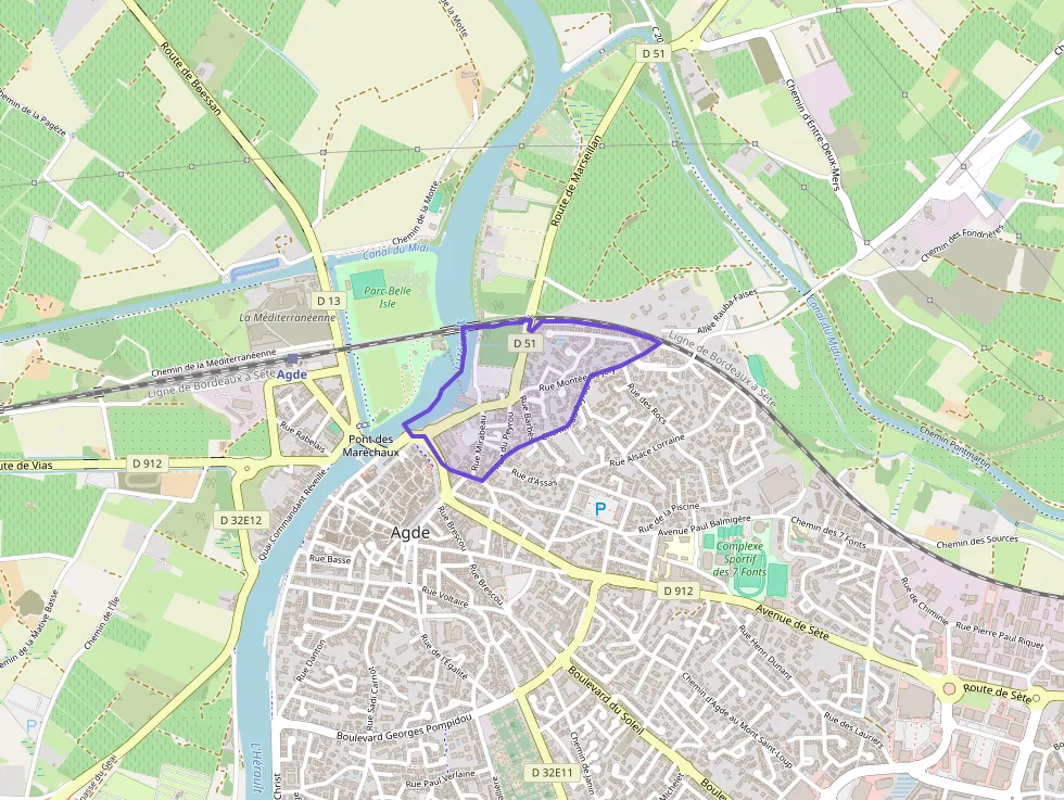 Appartement 58 m² trois pièces à vendre à Agde