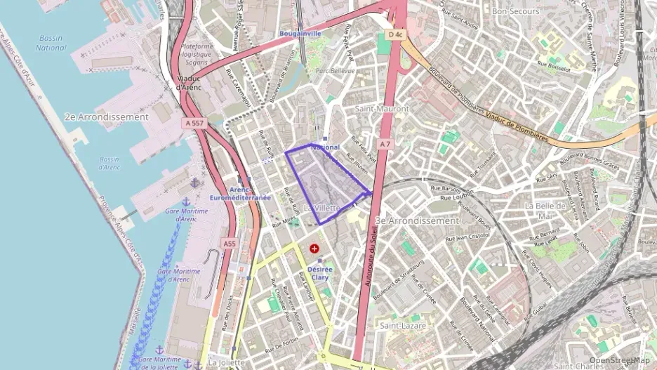 Appartement 31 m² deux pieces à vendre à Marseille 3e Arrondissement