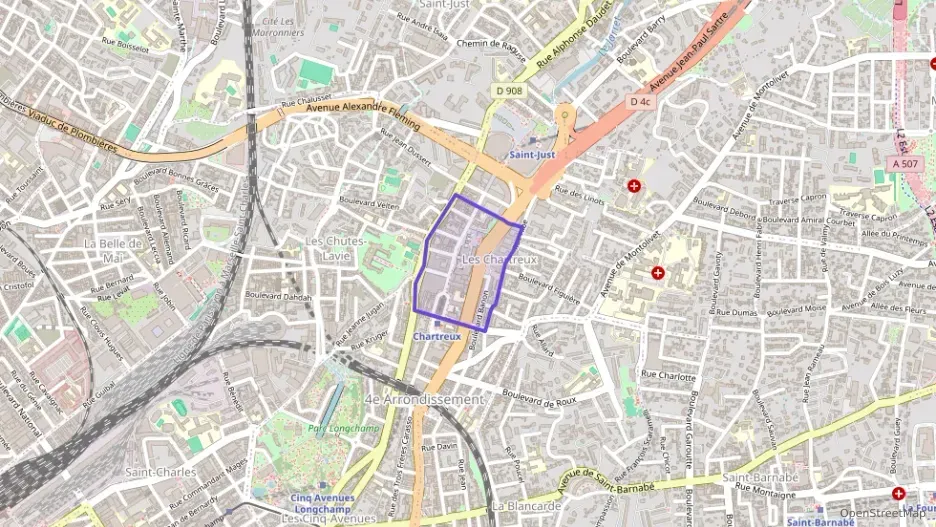 Appartement 37 m² deux pieces à vendre à Marseille 4e Arrondissement